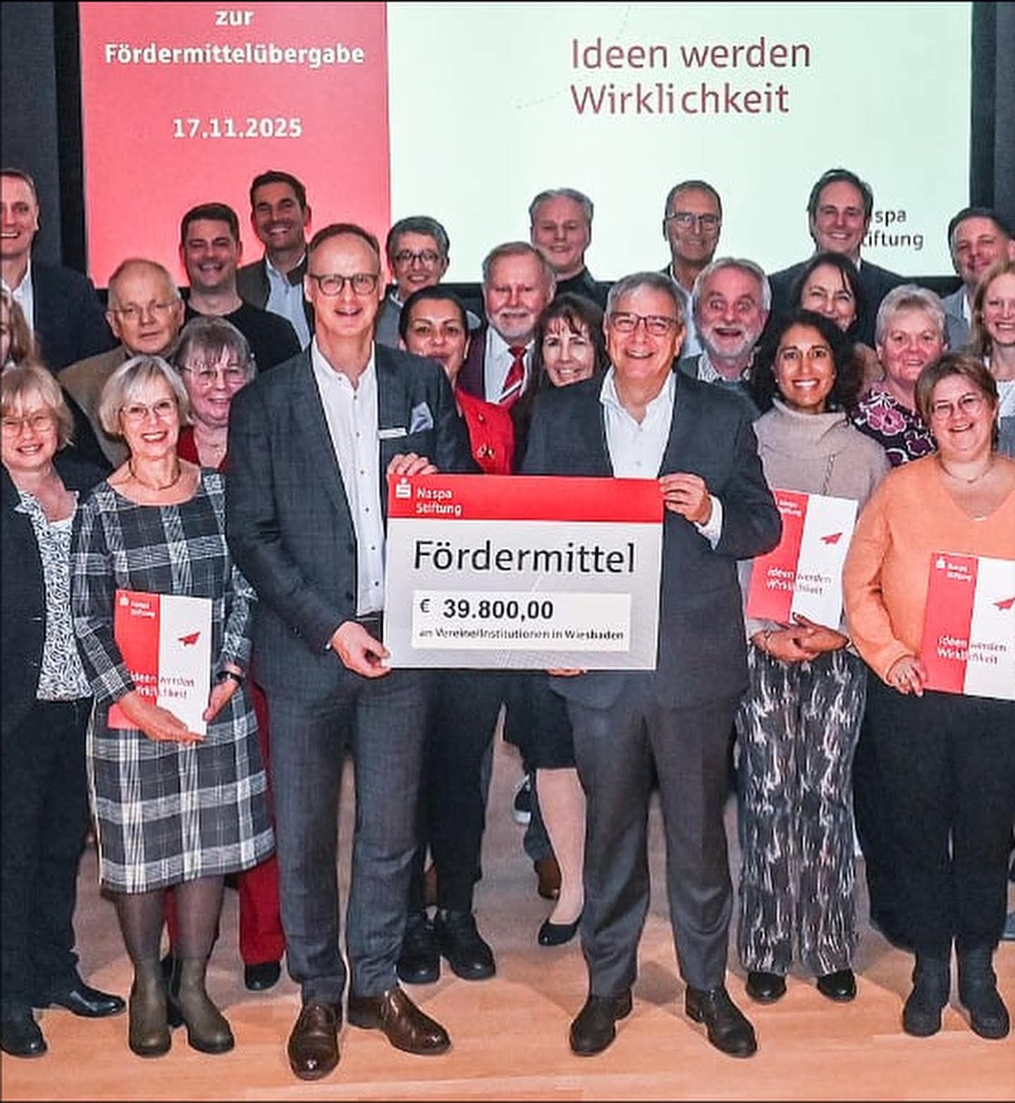 Übergabe von Förderungen an gemeinnützige Vereine